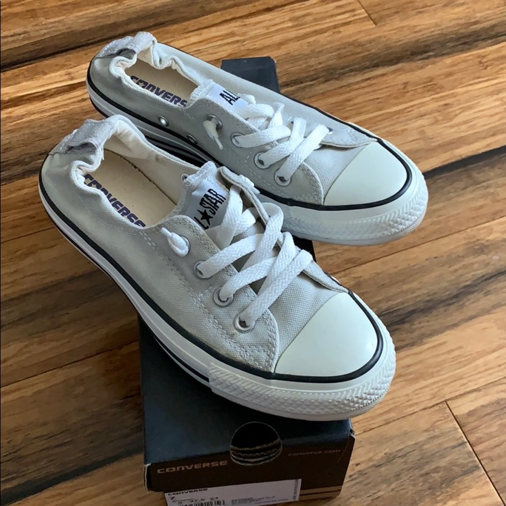 Converse slip on sneakers cloud gray